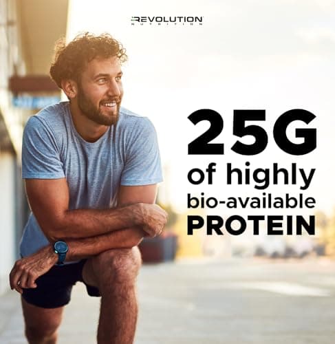 Revolution Nutrition, High Whey, Protein Powder 6LB Bag, Whey Protein, Gluten Free, 25g of Protein Per Scoop, 2.7kg, 73 Servings (Cookie Dough Ice Cream, 6 Pound Bag) — view 4