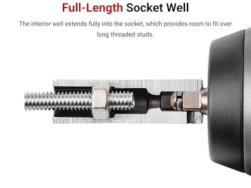 TEKTON 1/2 Inch Drive x 21 mm Deep 6-Point Impact Socket | SID23121 — view 2