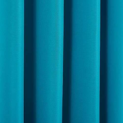 DREAM ART Outdoor Waterproof Privacy Curtains, Grommet Top Windproof Patio Drapes for Porch, Gazebo, Deck, UV Protection, 2 Panels, 54" Wx84 L (137x213 cm), Dark Teal — view 3