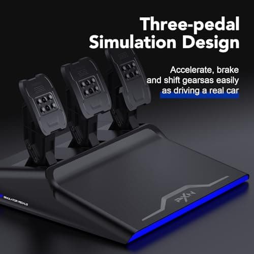 PXN V99 Force Feedback Racing Wheel, with Pedals and Shifter — view 5