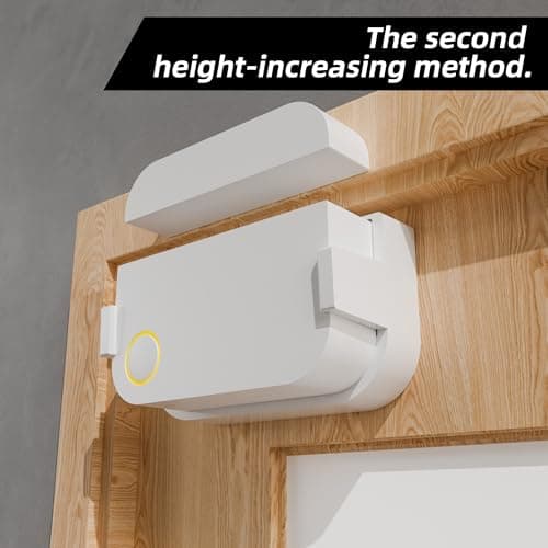 Alarm Contact Sensor Riser for Ring 2nd Gen 10mm Height Extension Kit for Uneven Doors & Windows | Crown Molding & Trim Installation No-Tools Mounting Snap-On Design (Sensor & Magnet Not Included) (2) — view 2