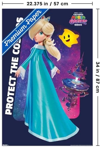 Nintendo The Super Mario Galaxy Movie (2026) - Rosalina Protect Wall Poster, 34L" x 22.4W", Premium Unframed Version — view 2