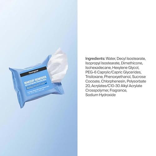 Neutrogena Makeup Remover Micellar Wipes for Face Daily Gently Removes Oil Dirt and Waterproof Makeup in a Simple Fully Plant-Based Cloth, 2 pack of 25 ct — view 7