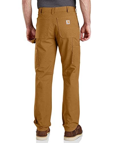 Carhartt Men's Rugged Flex Relaxed Fit Duck Dungaree Pant, Carhartt Brown, 32W x 32L