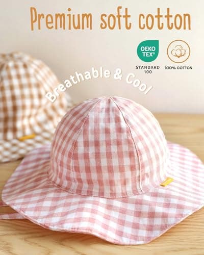 FURTALK Baby Sun Hat Toddler Summer Hats UPF 50+ Wide Brim Girls Boys Bucket Hat — view 2