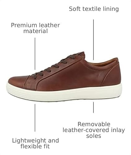 ECCO Soft 7 City Tie, Cognac, 5-5.5 — view 2