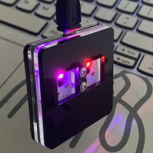 BTXETUEL Copy and Paste 2-Key Keyboard SAYO OSU Keypad Hotswap One Handed Mechanical Gaming Keyboard Cherry Switch RGB Backlit Mini USB Keypad for macros or Rhythm Games — view 5