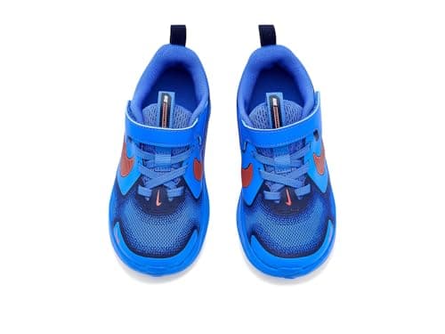 Nike Toddler Cosmic Runner Swoosh, Blue Crystal/Picante Red-Midnight Navy, 10C