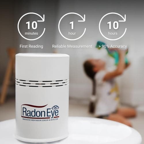 Ecosense RD200 RadonEye, Home Radon Detector, Fast & Accurate Real-Time Monitoring, OLED Display, Easy Setup with Free App, Bluetooth — view 2
