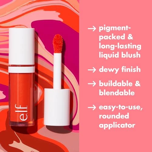 e.l.f. Camo Liquid Blush, Long-lasting Liquid Blush For High-pigment Color, Creates A Soft, Dewy Finish, Vegan & Cruelty-free, Pinky Promise — view 3