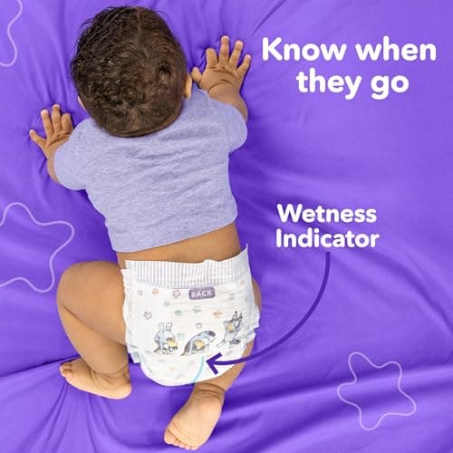Luvs Size 1 Baby Diapers, Platinum Protection Bluey Diapers for Day & Night,Size 1 (8-14 lb), 116 Count — view 10