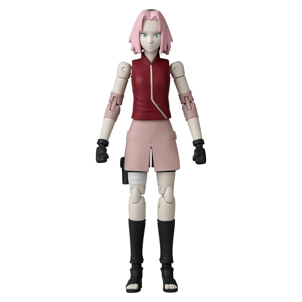 BANDAI - Naruto Shippuden Anime Heroes Figura de Acción Sakura Haruno 17cm - 36909 Multicolor - Figuras articuladas poseable con Manos y Accesorios Intercambiables. — view 3
