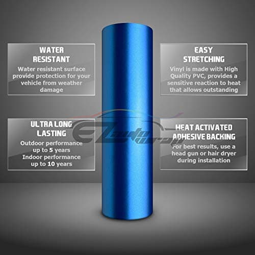 12"x60" (1FTx5FT) Black Bronze Matte Metallic Satin Pearl Vinyl Wrap Sticker Sheet Film Car Auto Vehicle DIY Decal Bubble Free Air Release Self Adhesive Peel and Stick Free Tool Kit — view 5