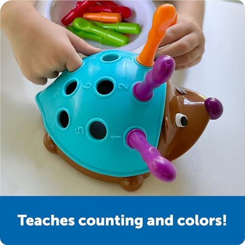 Learning Resources Spike The Fine Motor Hedgehog - Toddler Montessori Toys, Stacking Shape, Gifts For Boys And Girls, Sorting And Matching Skill Activities, Educational Games, Kindergarten — view 2