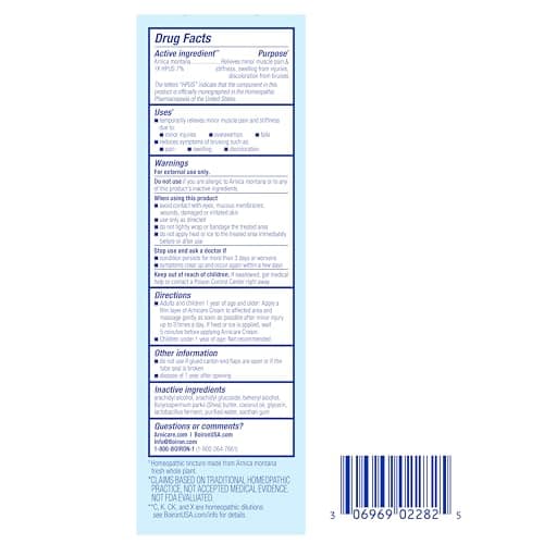 Boiron Arnicare Cream for Joint Pain, Muscle Pain, Swelling, Soreness, Stiffness, and Bruises - Fast Absorbing and Fragrance-Free - 4.2 oz — view 6