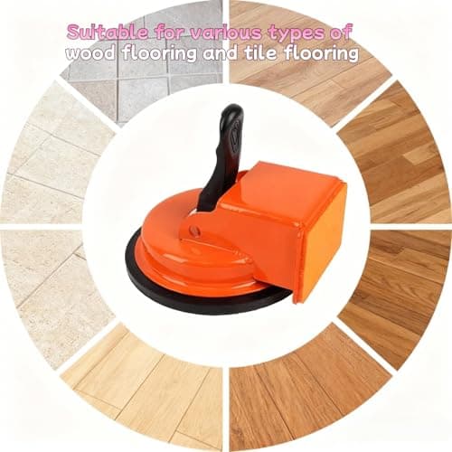 Heavy Duty Floor Gap Fixer Tool - Iron Build with Strong Suction Cup for Laminate, Vinyl, Hardwood | Anti-Scratch Flooring Gap Repair Kit (Hammer not Included) — view 6