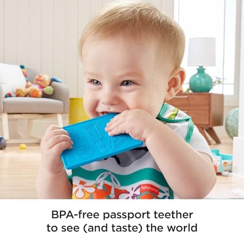 Fisher-Price Tiny Tourist Gift Set, 4 Travel-Themed Baby Toys for Take-Along Play — view 4