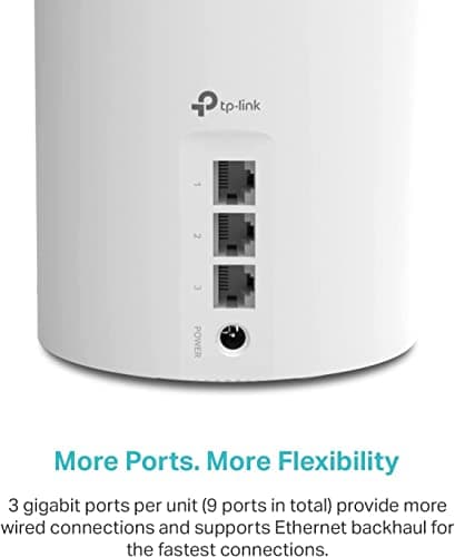 TP-Link Deco X55 AX3000 WiFi 6 Mesh System - Covers up to 6500 Sq.Ft, Replaces Wireless Router and Extender, 3 Gigabit Ports per Unit, Supports Ethernet Backhaul, Deco X55(3-Pack) — view 4