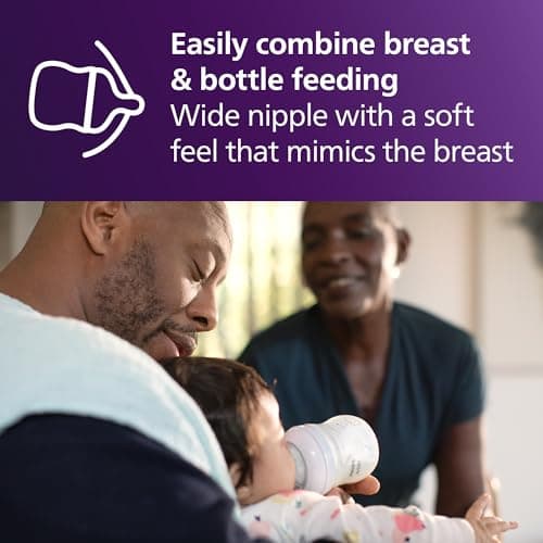 Philips Avent Natural Baby Bottles with Natural Response Nipples (Medium Flow, Flow 3), 9oz, 4-Pack, SCY903/04 — view 4