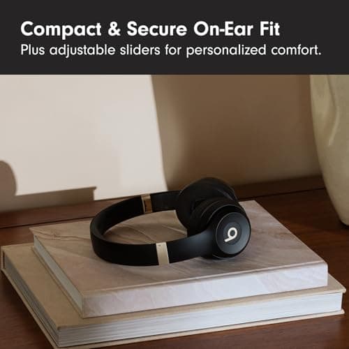 Beats Solo 4 - Wireless Bluetooth On-Ear Headphones, Apple & Android Compatible, Up to 50 Hours of Battery Life - Gold & Black — view 2