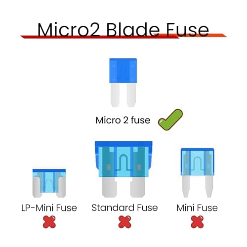 45Pcs Micro2 Car Fuse Kit, Automotive Fuses Assortment kit(2A/3A/5A/7.5A/10A/15A/20A/25A/30A), Blade Fuse for Car/RV/Truck/Boat/Marine — view 3