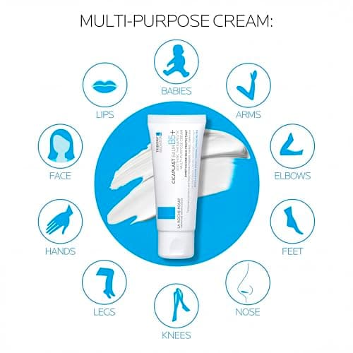 La Roche-Posay Cicaplast Balm B5, Healing Ointment and Soothing Therapeutic Multi Purpose Cream for Dry & Irritated Skin, Body and Hand Balm, Baby Safe, Fragrance Free — view 4