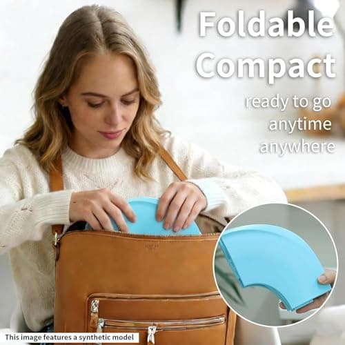 Funbliss Foldable Travel Potty Seat for Toddlers, Blue — view 2