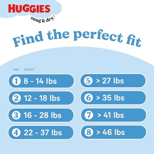 Huggies Size 1 Diapers, Snug & Dry Newborn Diapers, Size 1 (8-14 lbs), 44 Count, Packaging May Vary — view 4