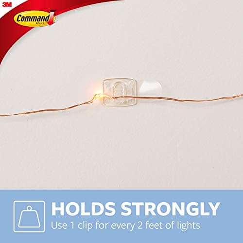 Command Decorating Clips, Mini, Clear, 20 Clips 24 Mini Strips, 17026CLR-C — view 3