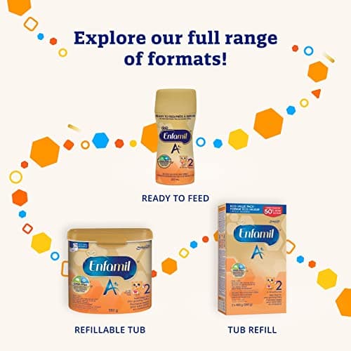 Enfamil A+2, Baby Formula, Value Pack, Powder Refill, with Brain Building DHA, 6-18 months, 992g — view 3