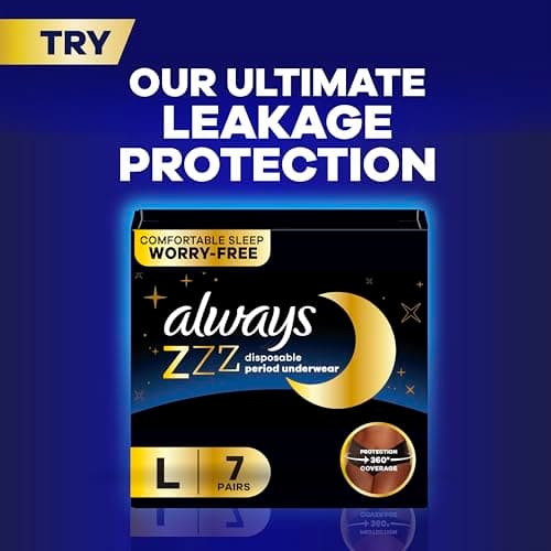 Always Ultra Thin Feminine Pads with Wings for Women, Size 5, Extra Heavy Overnight Absorbency, Unscented, 34 Count — view 6