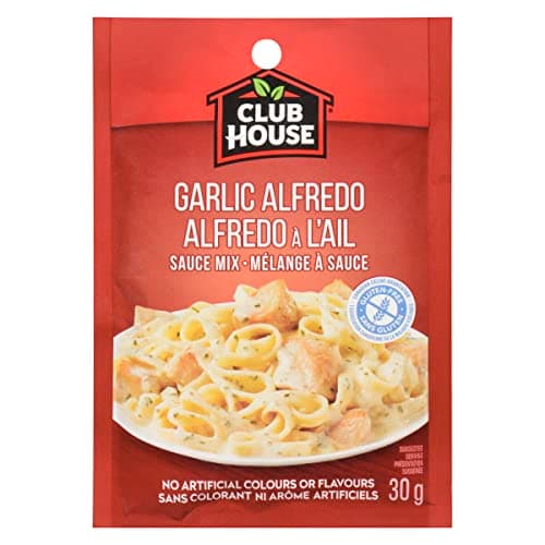 Club House Garlic Alfredo Sauce Mix, No Artificial Colours or Flavours, No MSG Added, Perfect Creamy Alfredo Sauce to Transform All Noodles, 30g