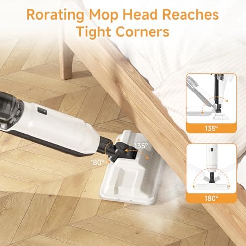 Steam Mop for Floor Cleaning, Multi-Purpose Steam Cleaner with Handheld Steamer & Accessories, Deep Cleaning Floor Steamer for Hardwood and Tile, Pet-Friendly Steam Mop for Home — view 5