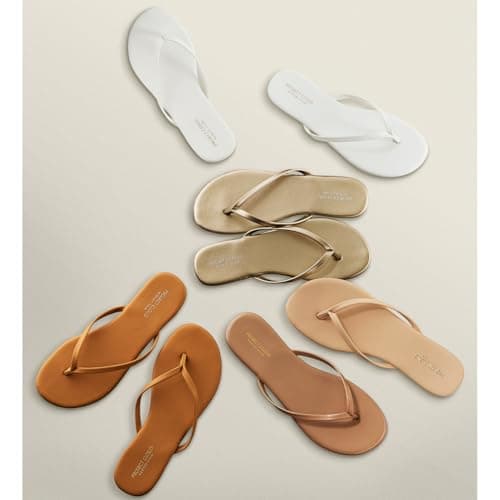 Project Cloud Flip Flops for Women Footwear- Lightweight and Memory Foam Insole Sandals for Women 2026 - Durable Non-Slip Beach Essentials Flats for Women Sandals (Foundations, Black, 7.5) — view 7