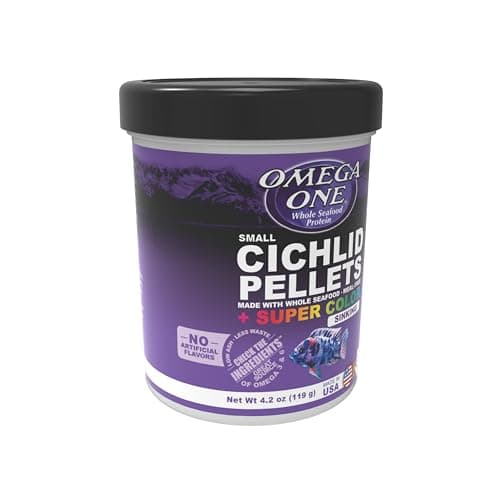 Omega One Super Colour Sinking Cichlid Pellets 4.2 oz — view 2