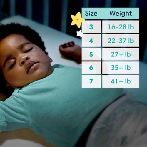Pampers ZZZ Overnight Diapers, Size 7 (41+ lbs), 36 Count, Nighttime Protection Disposable Baby Diaper, Night Time Leak and Skin Protection — view 12