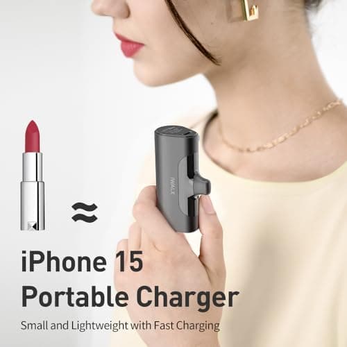 iWALK Portable Charger for iPhone 17/16/15 USB-C Small Power Bank 20W 4,500mAh Fast Charging Battery Pack Compatible with iPhone 15/16/16/17 Plus/17 Pro/17 Pro Max, Samsung Galaxy S25/S24/S23 Android — view 3