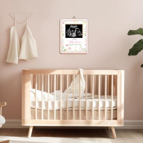 One Silly Goose Baby Shower Sign Picture Frame, Silly Goose Sonogram Picture Frame, New Mom Expecting Parents-to-Be Keepsake Gifts, Silly Geeses Baby Shower Gender Reveal Gifts, 4.5 * 5.3 IN Photo — view 3
