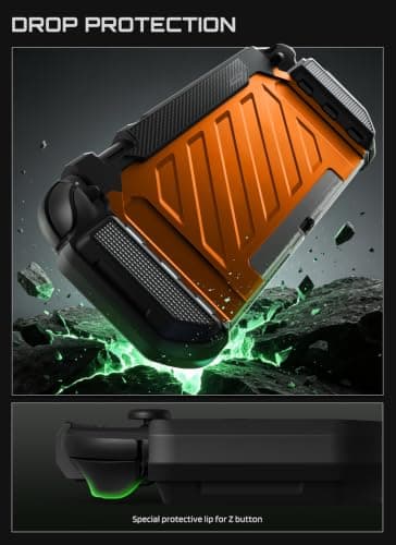 SUPCASE Unicorn Beetle Pro Case for Nintendo Switch 2 2025, [Military-Grade Protection] [Joy Con Remove Friendly] Dockable Integrated Cover Accessories Compatible with Switch 2, Coral — view 3