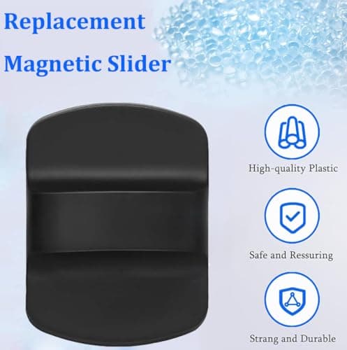 6Pcs Magnetic Lid Slider Replacement for Yeti, Lid Slider Push Block Parts for Yeti Rambler 10 oz, 14 oz, 16 oz, 20 oz, 26 oz, 30 oz Magnetic Lids, Black — view 4