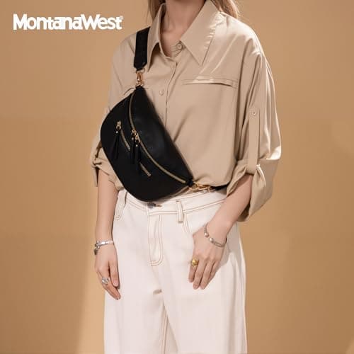 Montana West Crossbody Bags for Women Designer Sling Bag with Adjustable Strap MWC-248BK