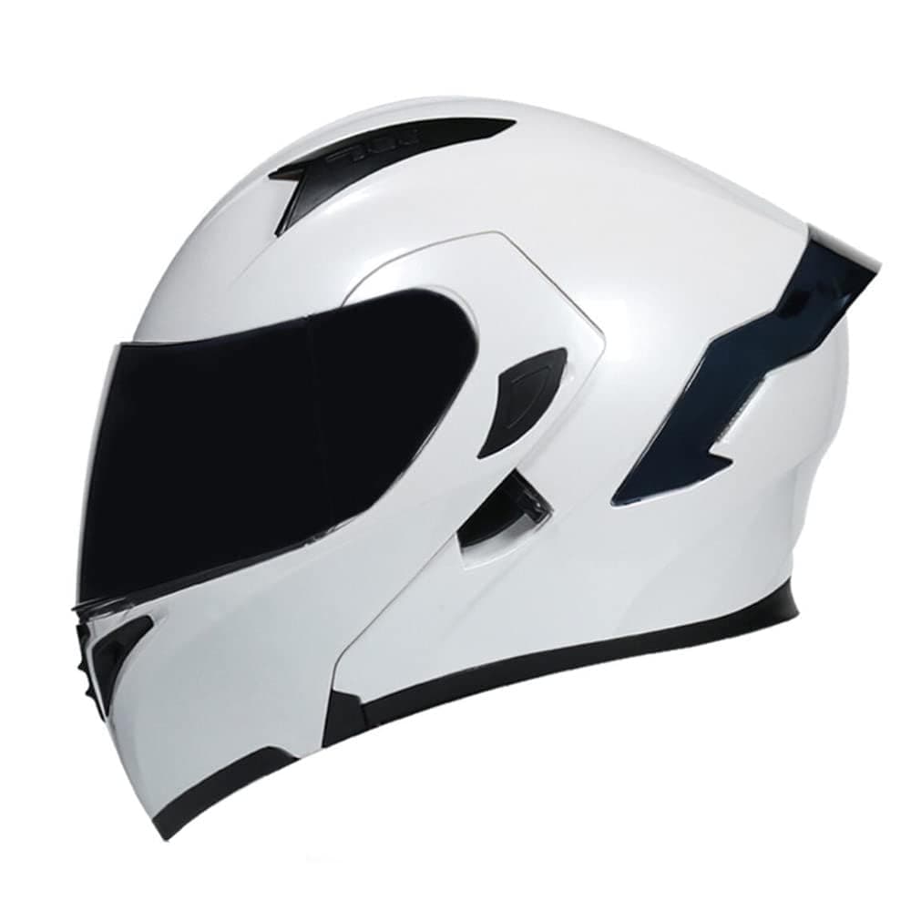 Full Face Flip Up Motorcycle Modular Helmet Integrated Motorbike Dual Visor for Adults Men Women Moped Street Racing DOT Approved — view 47