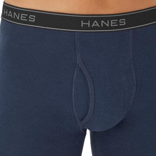 Hanes mens 4 Pack boxer briefs, Black/Grey, Large US — view 6