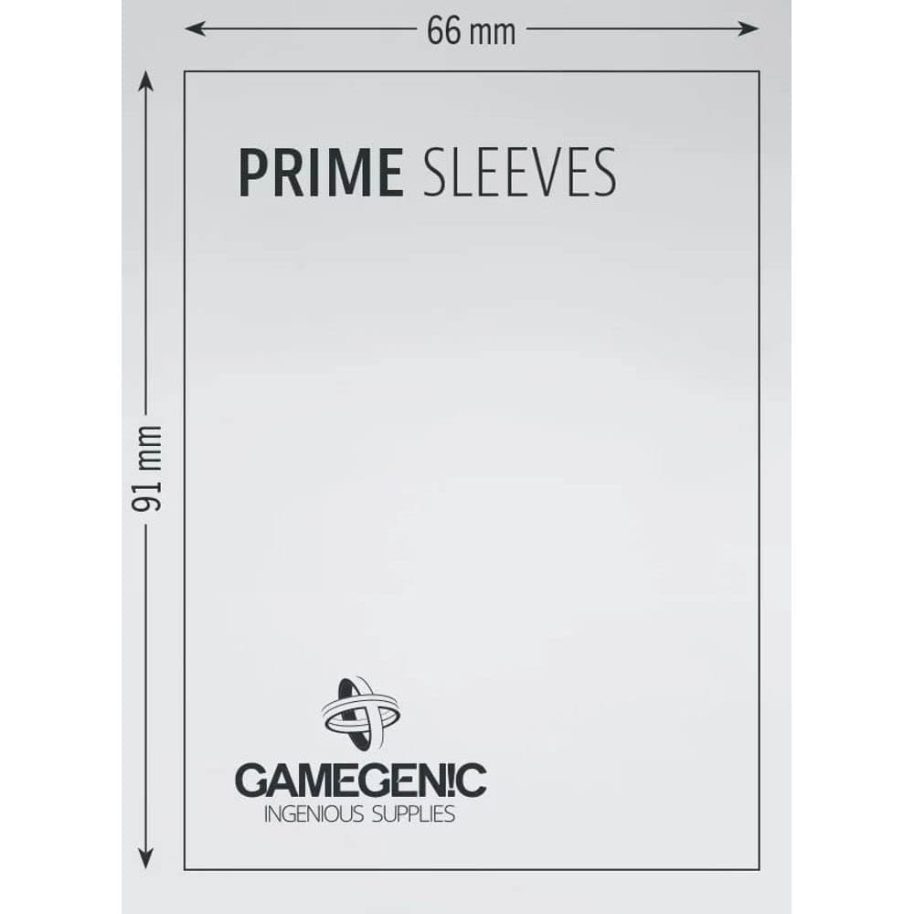 Gamegenic, GGS11015ML Prime SleevesCard Deck Holde, Red, 100 Pack — view 3