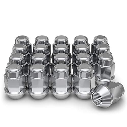 White Knight 1707S-20AM 12mm x 1.50 Thread Size Chrome Bulge Acorn Lug Nut, 20-Pack