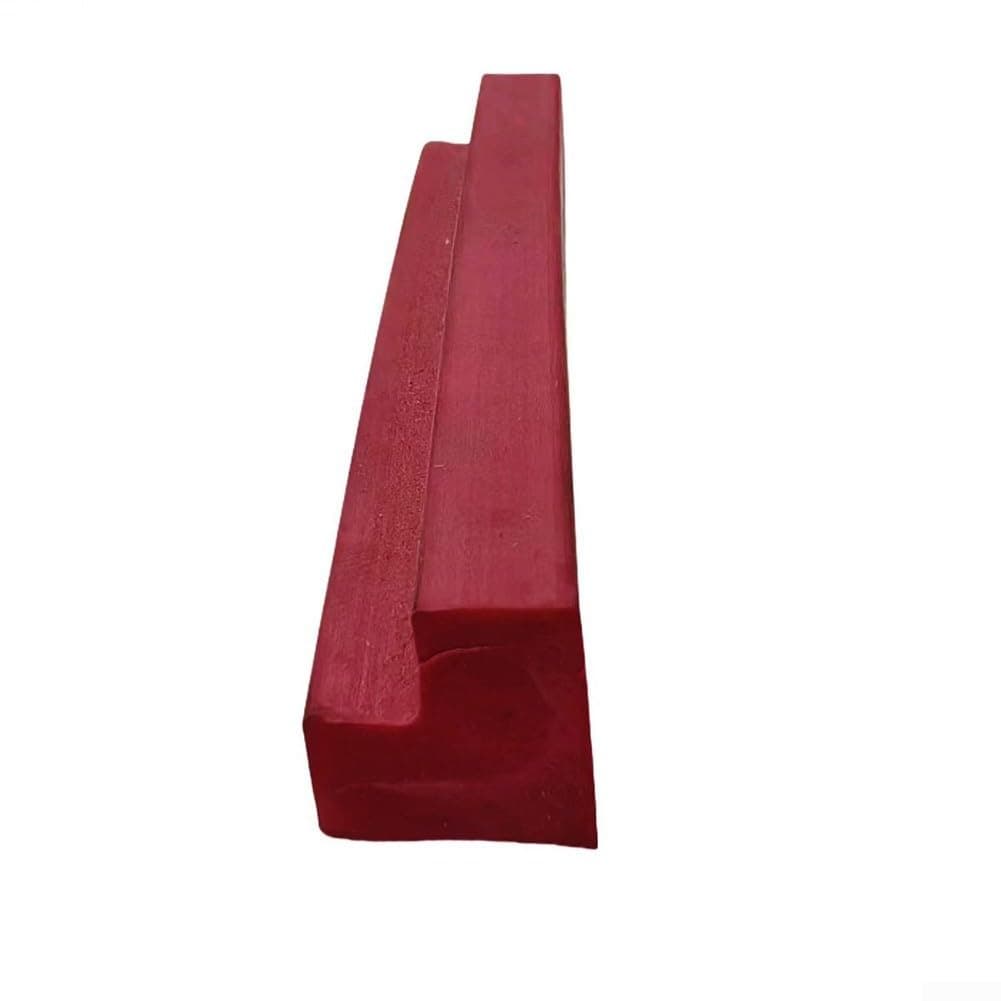 Tira de goma Tpr de 10 m para parachoques de mesa de billar, repuesto de cojín de billar rojo con diseño de corte para el hogar, sala de juegos y reparación de clubes (14 x 18 mm) — view 4