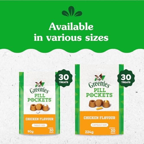 GREENIES PILL POCKETS Dog Treats Capsule Size Natural Soft Chicken Flavor, (30 Treats) 7.9oz. Pack — view 8
