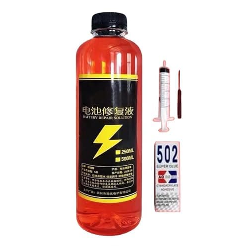500ML Battery Restore for Lead Acid Batteries, Battery Restore Liquid Solution Batter-y Acid Solution for Batter-y Renewal Lead Liquid Terminal Aci-d Cleaner Resto-re (Style C) — view 2