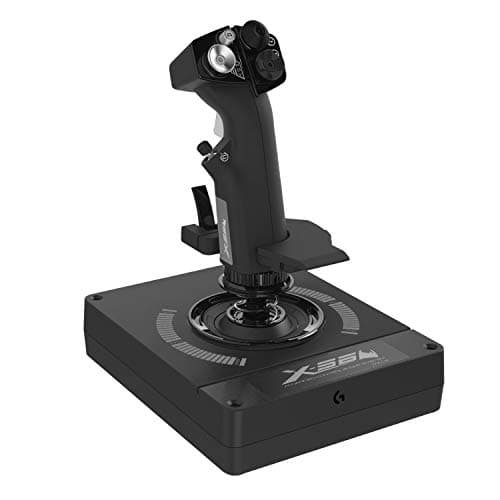 Logitech G X56 H.O.T.A.S Throttle and Joystick Flight Simulator Game Controller, 4 Spring Options, +189 Programmable Controls, RGB Lighting, 2x USB, PC - Black — view 4