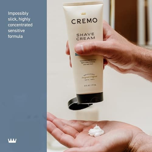 Cremo Sensitive Shave Cream, Astonishingly Superior Ultra-Slick Shaving Cream for Men, Fights Nicks, Cuts and Razor Burn, 6 Fl Oz — view 3